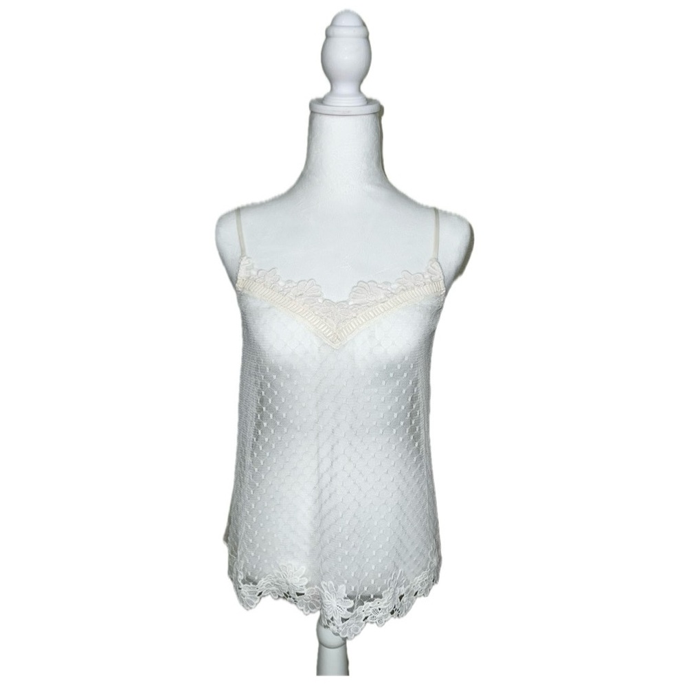 Vintage Y2K Victorias Secret White Lace Babydoll Cami Top